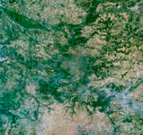 パリ　衛星写真