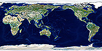 世界地図　衛星写真